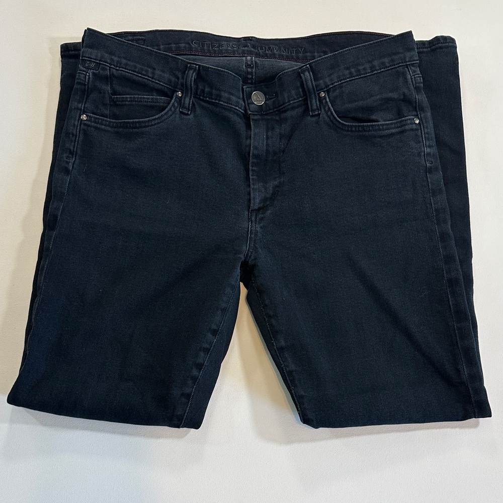 Citizens of Humanity Dark Wash Straight Leg Jeans Women’s US 12 - Picture 2 of 7